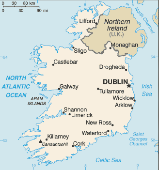 Map of Ireland