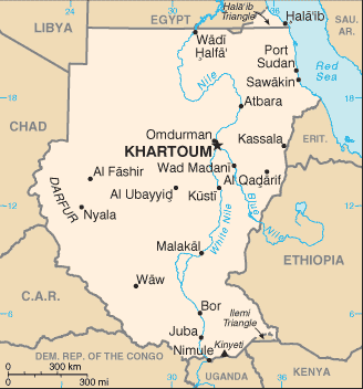 Map of Sudan